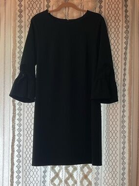 Nanette Lepore Green Bell-Sleeve Dress